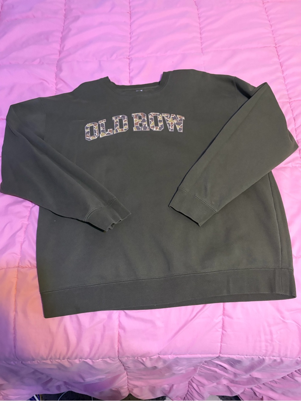 Old Row Men's Olive Crewneck Sweatshirt